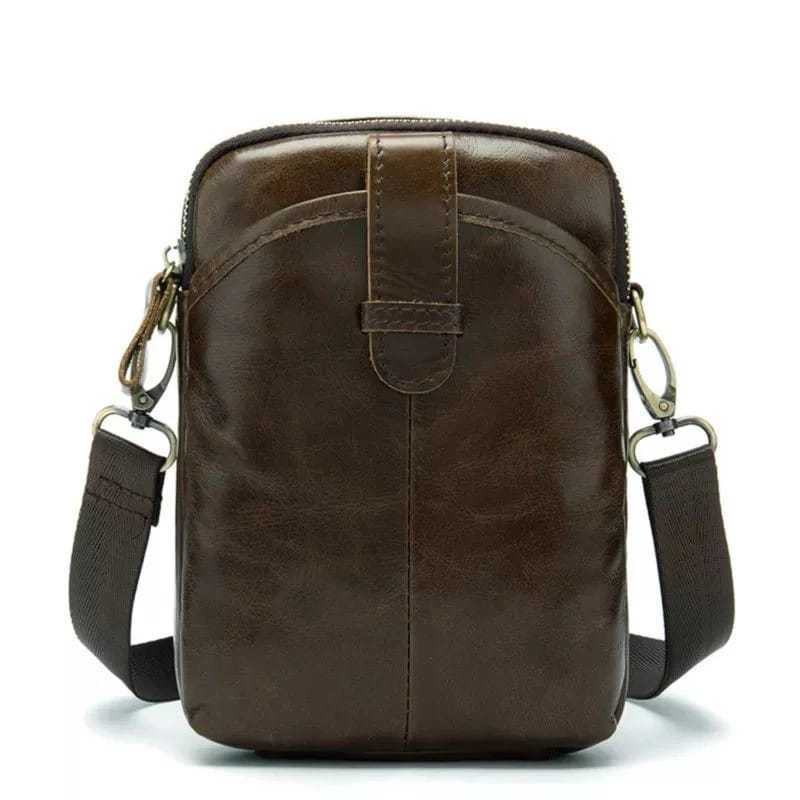 Tas Selempang Mini Pria Kulit Asli - Tas Selempang Simple Pria Kulit Asli