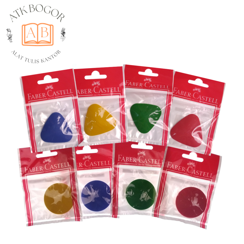 

Faber Castell Penghapus Pensil Lucu Warna Warni Bulat / Segitiga Grip Eraser Round / Triangle