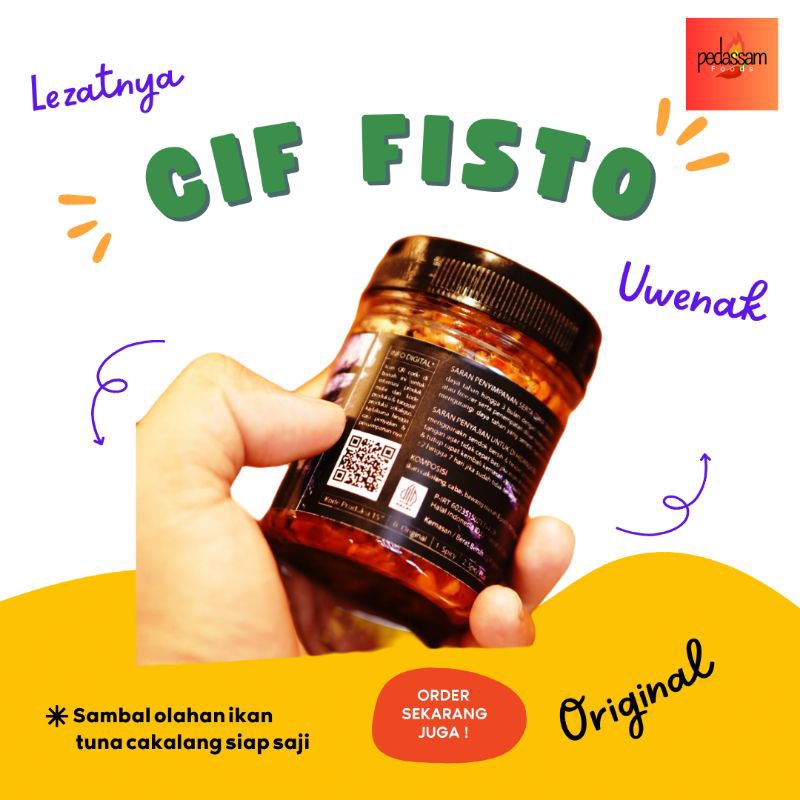 

PROMO TERBATAS (beli 2 gratis 1)sambel ikan tuna khas Ciferfood Cif Fisto 140 gram
