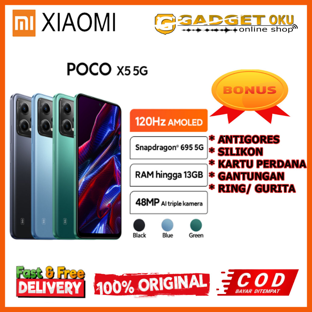 XIAOMI POCO X5 5G RAM 6/128GB / RAM 8/256GB GARANSI RESMI XIAOMI INDONESIA