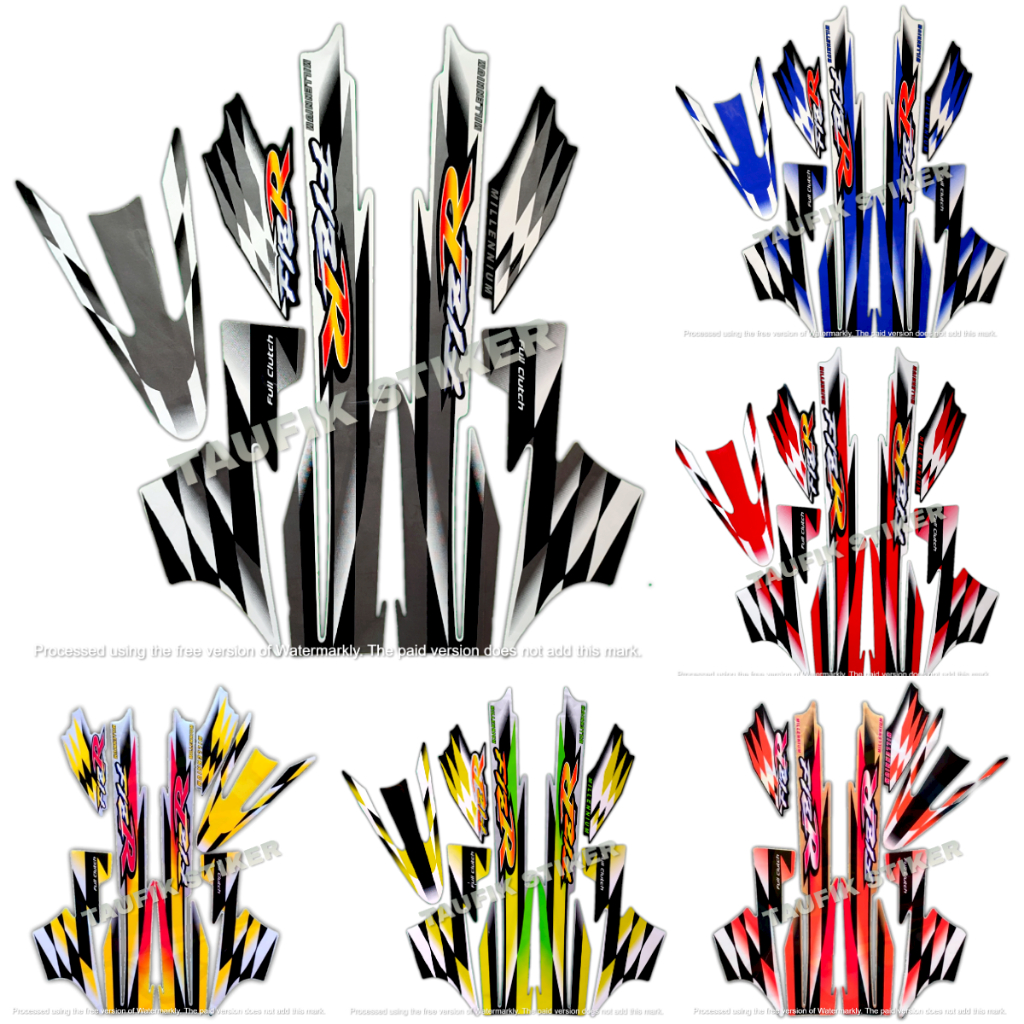 STRIPING LIS BODY MOTOR YAMAHA F1ZR MILENIUM SEPASANG STANDAR FULL SET