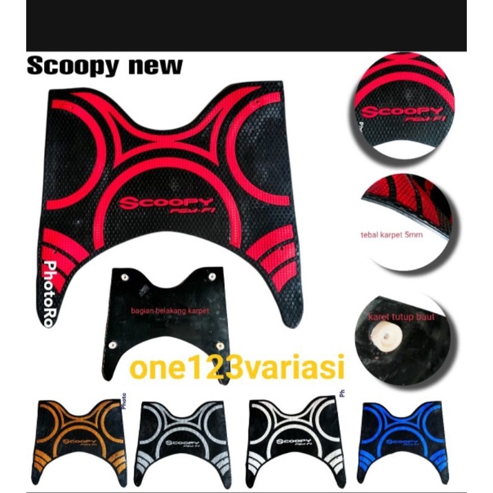 KARPET MOTOR SCOOPY PGM FI ESP Terbaru 2016 2017 2018 2019 MONSTER