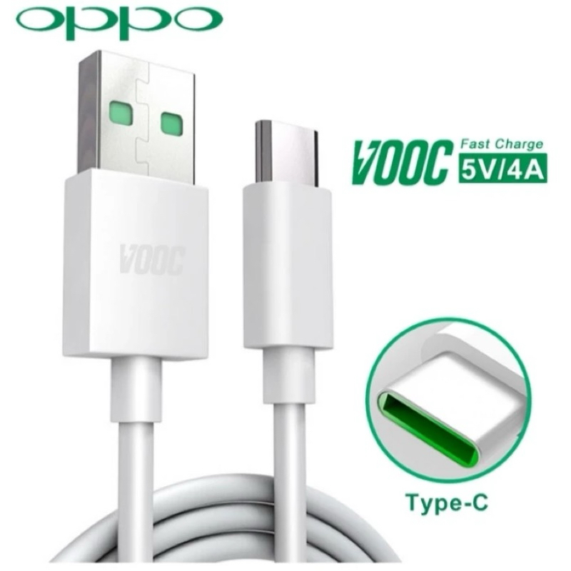 KABEL CHARGER TYPE C OPPO VOOC FAST CHARGING KABEL DATA OPPO VOOC TYPE C