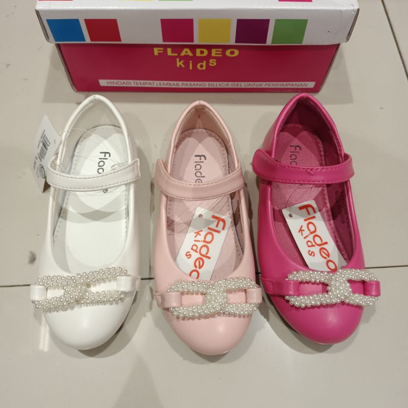 Flat shoes anak perempuan by fladeo kids original branded matahari / sepatu flat motif permata New