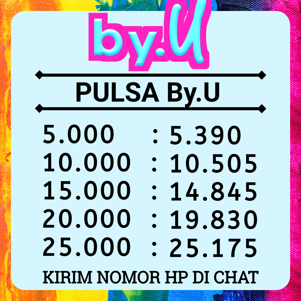 PULSA TRANSFER BYU PROSES CEPAT HARGA MURAH