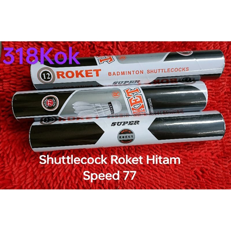 Shuttlecock Kok Roket Hitam Badminton Bulutangkis