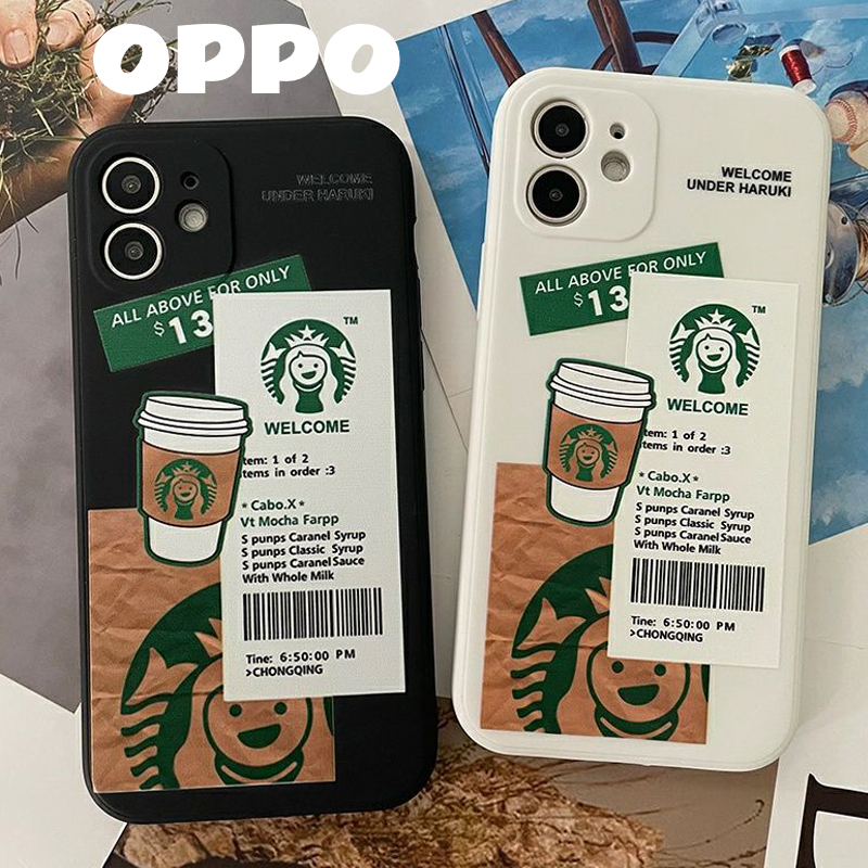 Case Starbak Starbucks OPPO F9/F9 PRO, RENO 4, RENO 5, RENO 6 4G, RENO 6 5G