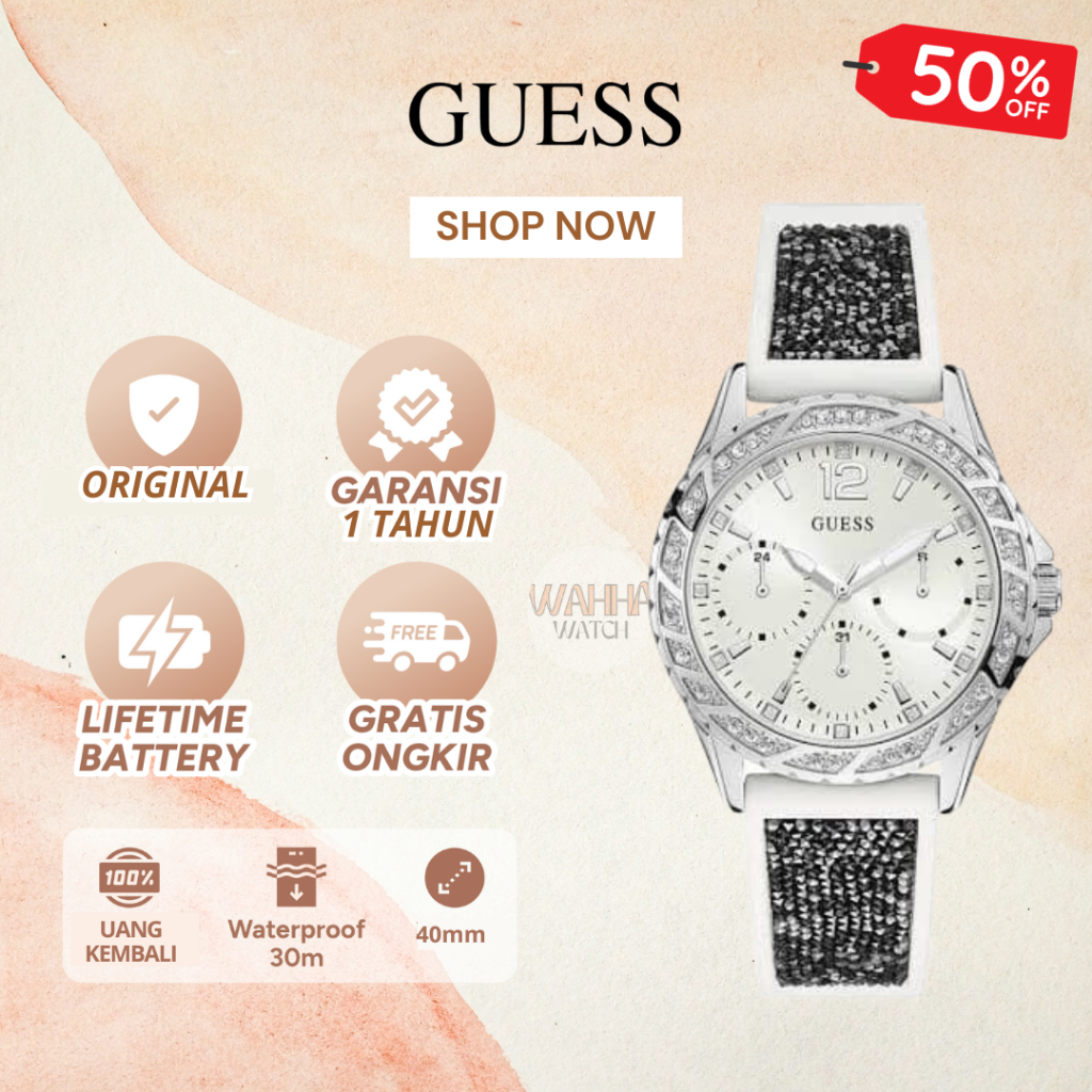 [ORIGINAL]-[COD] ✅ Jam Tangan Analog Guess Wanita W1096L1 Watch Gc [BERGARANSI]