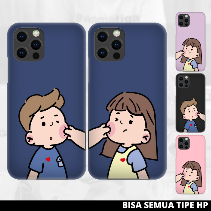 PESENCASE - Premium Casing Case Couple Kartun Lucu Aesthetic All Type Iphone Samsung Realme Oppo Viv