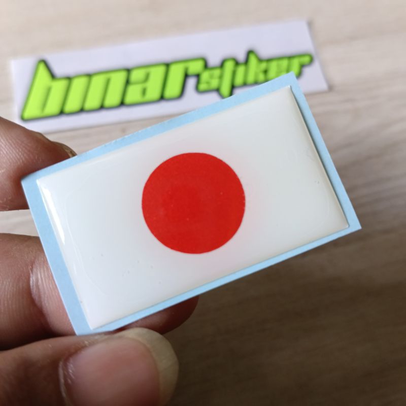 STIKER TIMBUL BENDERA JEPANG. JAPAN
