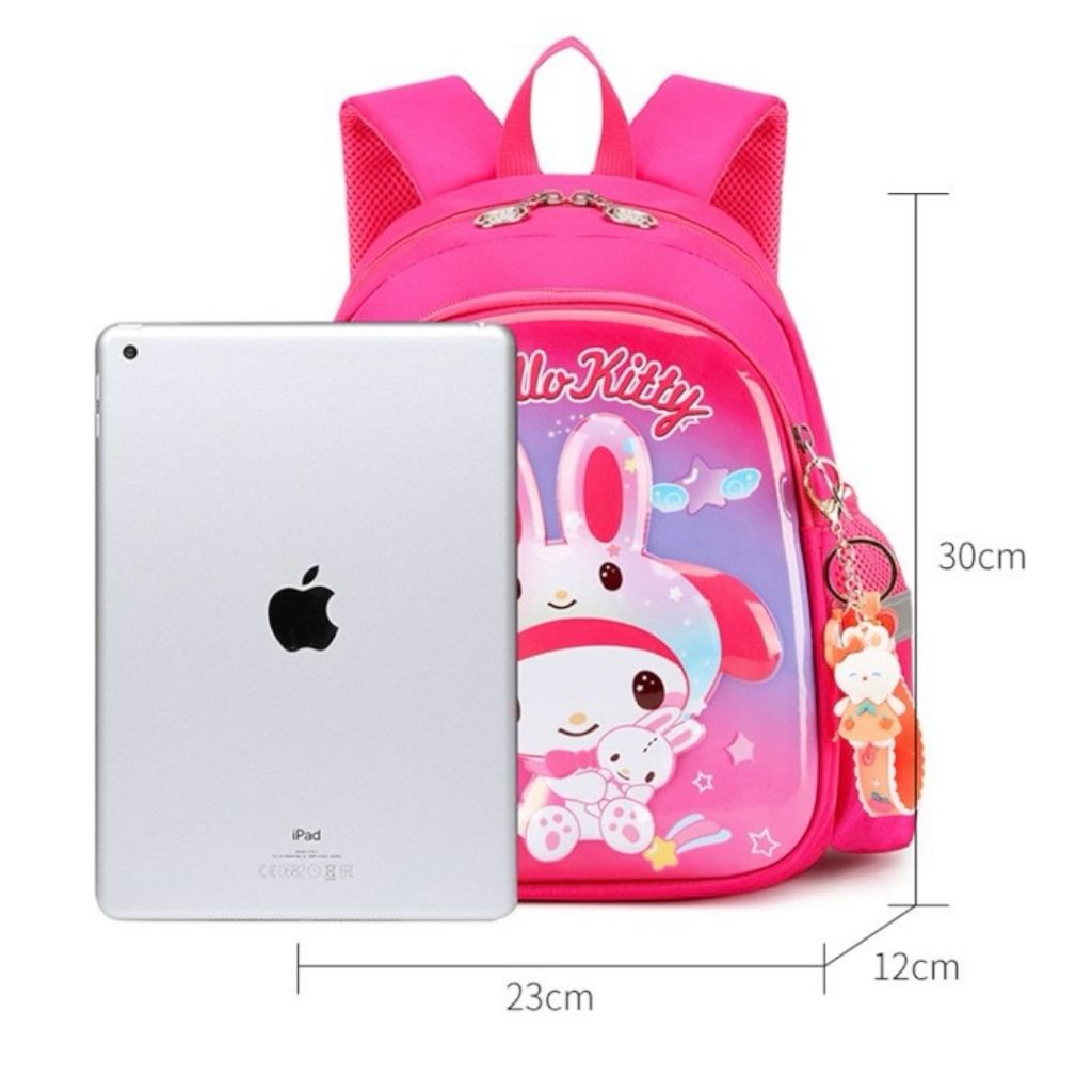 [JUALSEMUA18]]Ransel Backpack  Motif yang lucu dan imut/Ransel Model Cangkang / Ransel Anak Anti Air Tampak Depan