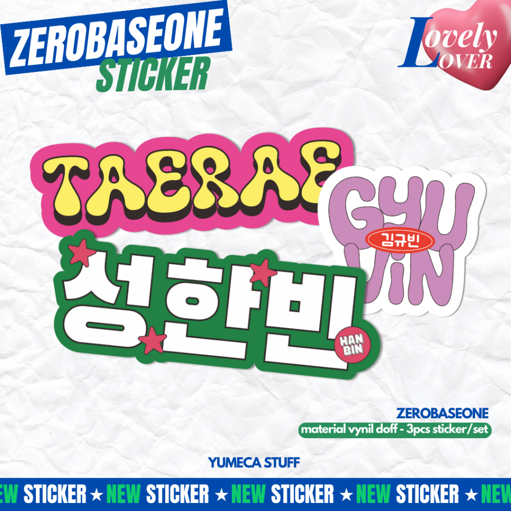 

(min. co 15k) ZetB1 LOVELY LOVER STICKER SET - YUMECASTUFF
