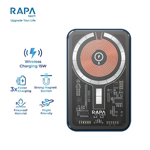 RAPAtech PB2011 Powerbank 5000mAh / 10000mAh Wireless PD20W Line+ MFi 27W