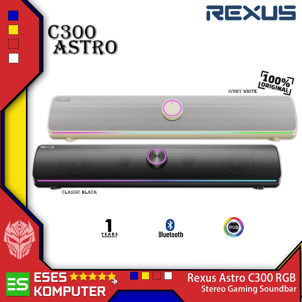 Speaker Rexus ASTRO C300 C-300 Bluetooth RGB | Soundbar Gaming