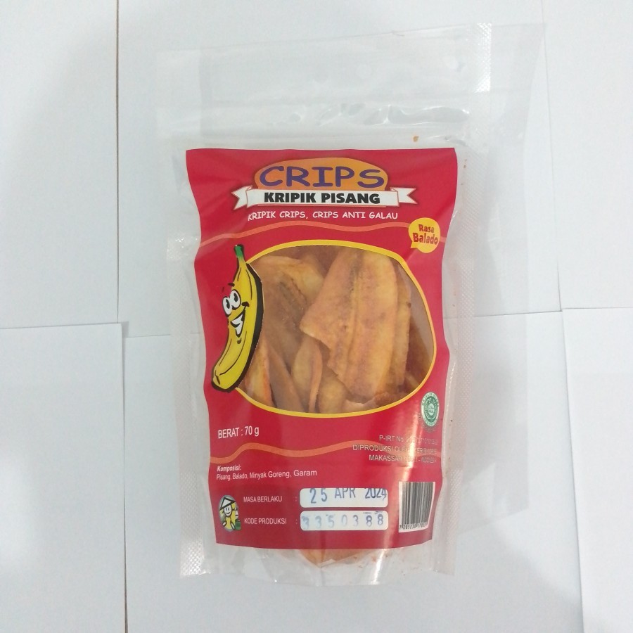 

Keripik Pisang Kepok CRIPS Khas Sulawesi 70 gr