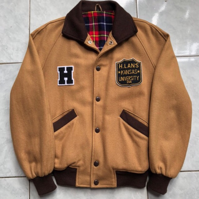 wool varsity jacket second