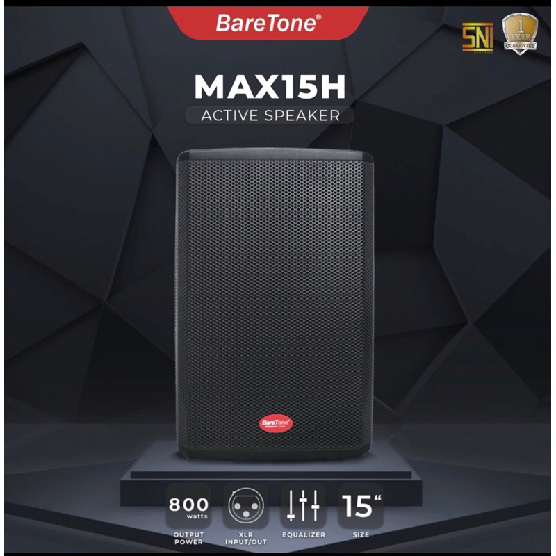 Speaker aktif 15 inch baretone max 15h 800 watt x 2 originl
