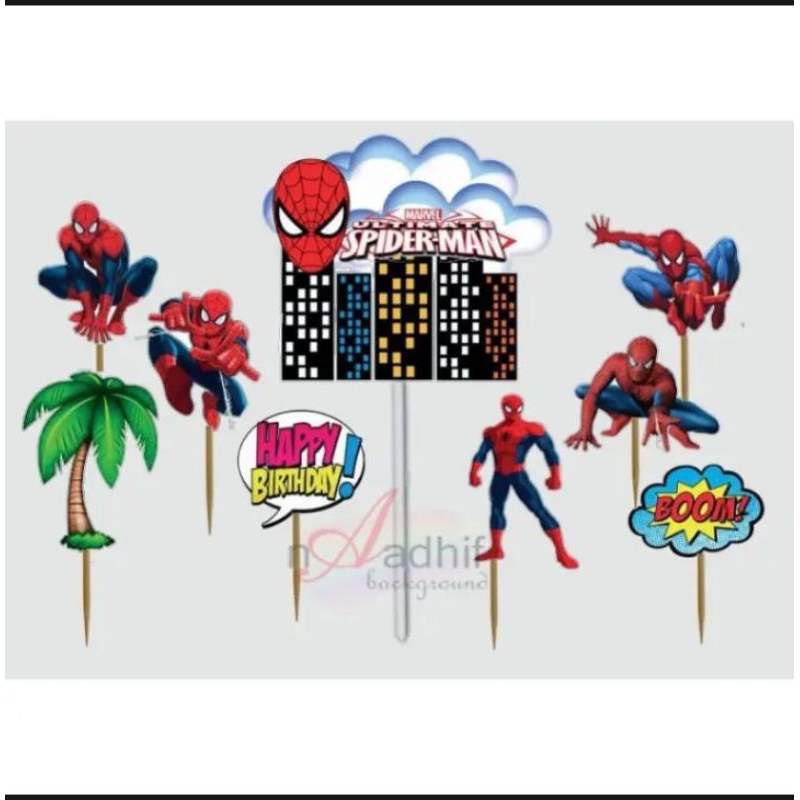 [Whispers] toper kue spiderman/toper cake ultah/toper kue ultah