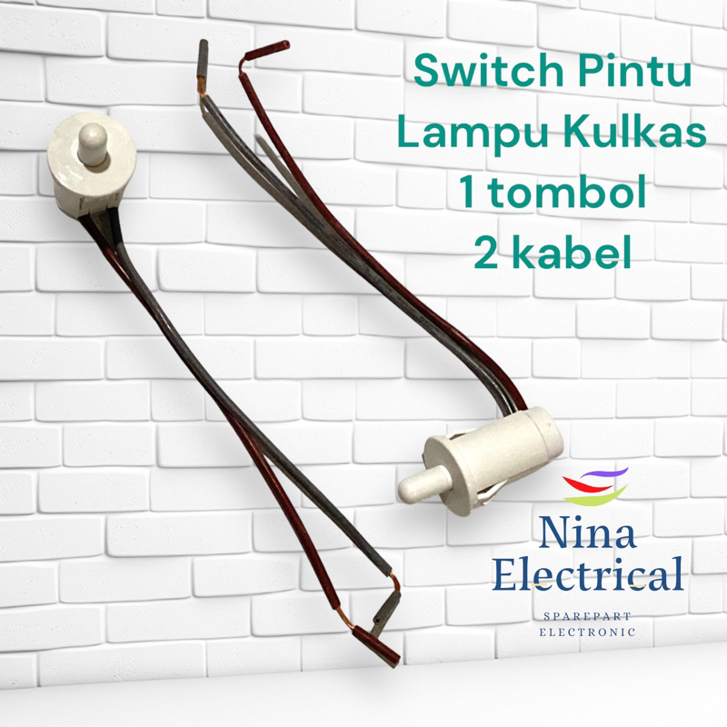 Switch Pintu Kulkas 1 Tombol 2 Kabel SHARP