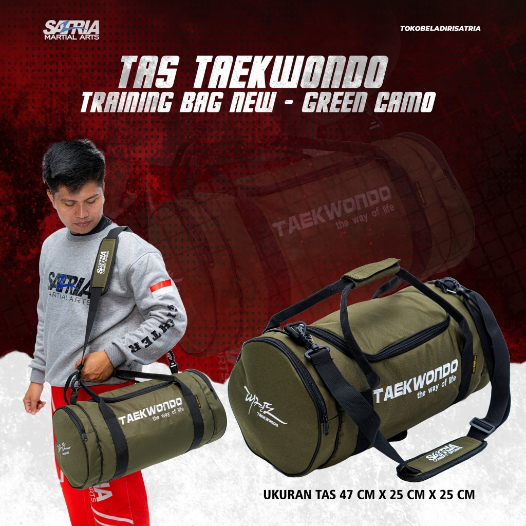 TAS TAEKWONDO TRAINING BAG NEW SATRIA GREEN CAMO