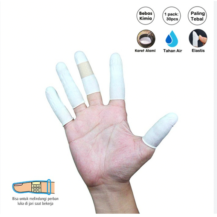 ECER Sarung jari karet / Finger coat / Alice dental / finger coat / cot / coats / cots / sarung peli