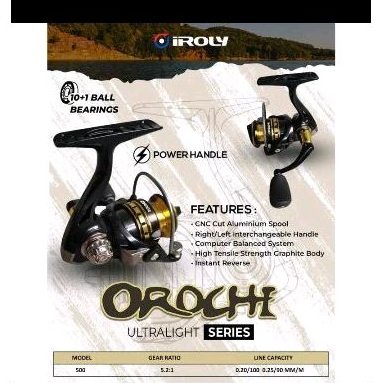 Reel Iroly Orochi Ultra Light 500/800