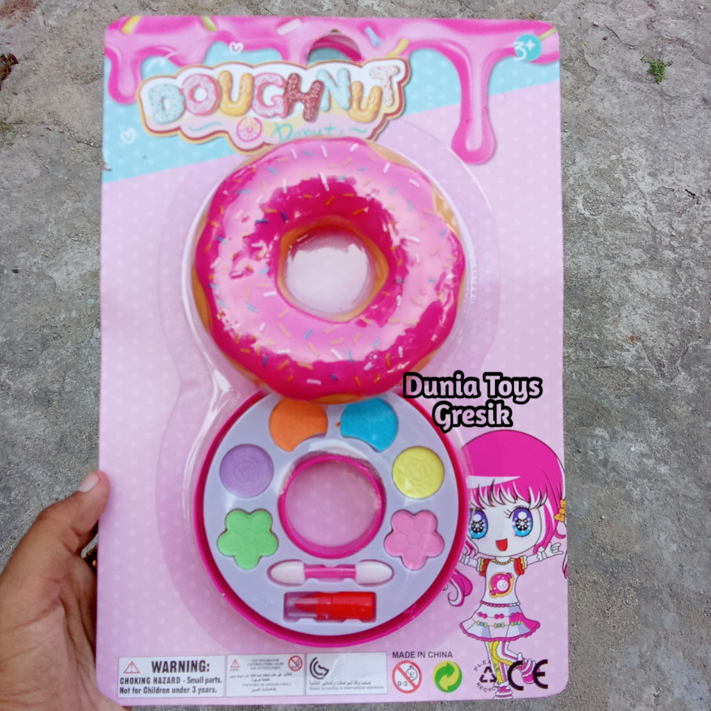 Mainan Anak Make Up Bentuk Donat H 9020 | Mainan Murah Make Up Anak Cewek | Mainan Make Up Perempuan