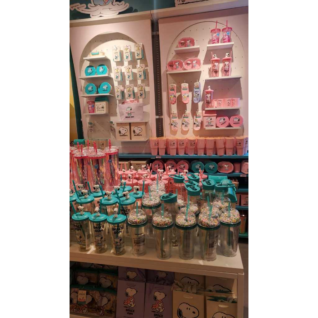 Miniso x Mickey Minnie, Cinnamoroll, Berbie, Minions botol minum cangkir, Popsicle, Watercolor Pen L