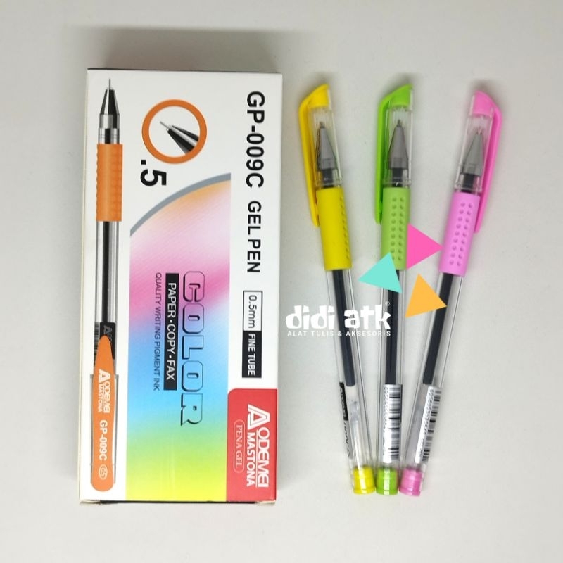 

Pulpen Gel Aodemei GP-009C Color 0.5mm Warna Hitam 1 Pak isi 12 Pcs