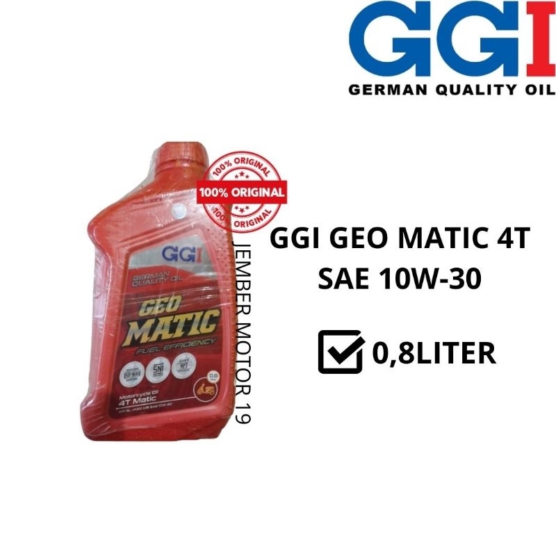 OLI MOTOR MATIC GGI GEO MATIC 4T 0,8 LITER ORIGINAL (10W-30)