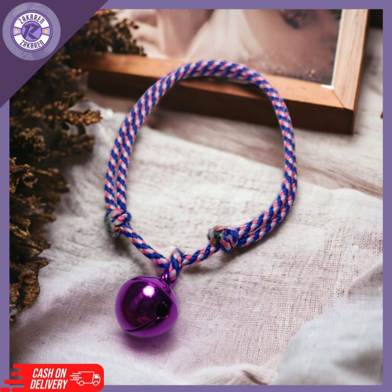 [BISA COD] Kalung kucing lonceng anti kutu dan jamur harga termurah kualitas bagus bahan prusik read