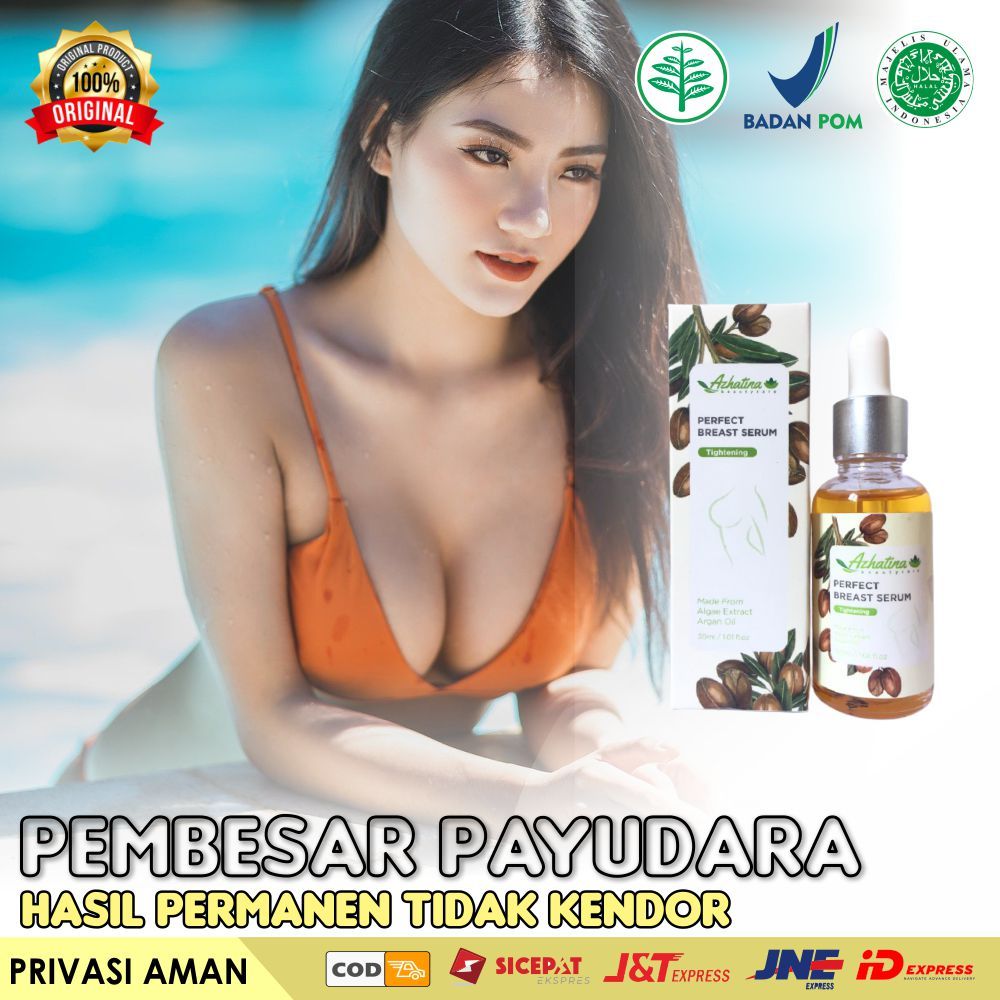 PENGENCANG PAYUDARA BPOM - AZHATINA HERBAL BREAST SERUM - PEMBESAR PAYUDARA BPOM - CREAM PAYUDARA