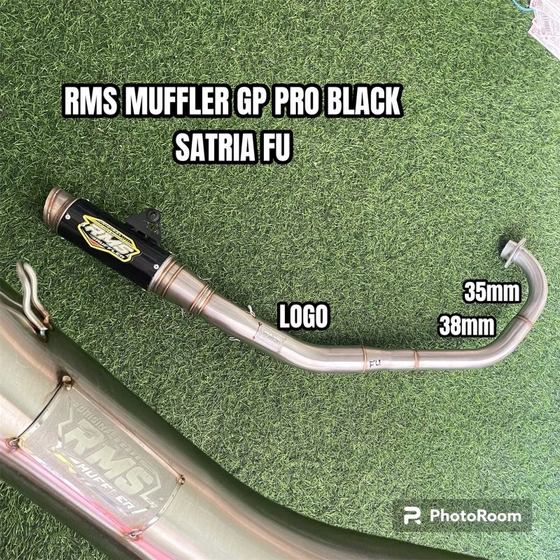 KNALPOT SATRIA FU  RMS MUFFLER GP PRO BLACK ORIGINAL PREMIUM