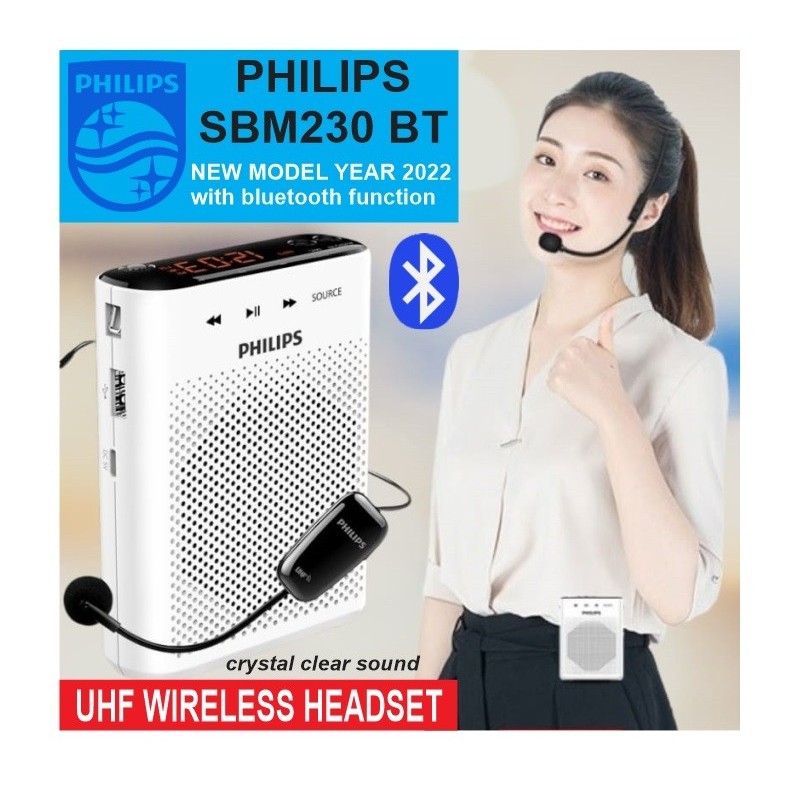 SPEAKER TOUR GUIDE LEADER WAISTBAND SPEAKER MIC - PHILIPS SBM150