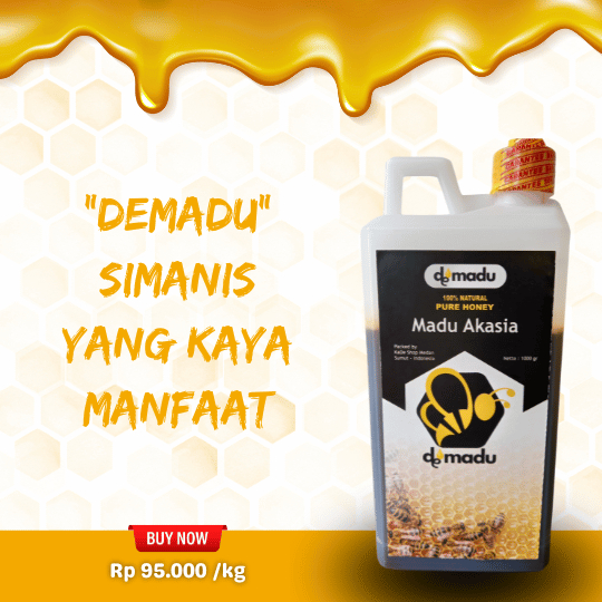 

Madu nektar hutan akasia riau murni pure raw honey kemasan 1000 gram demadu