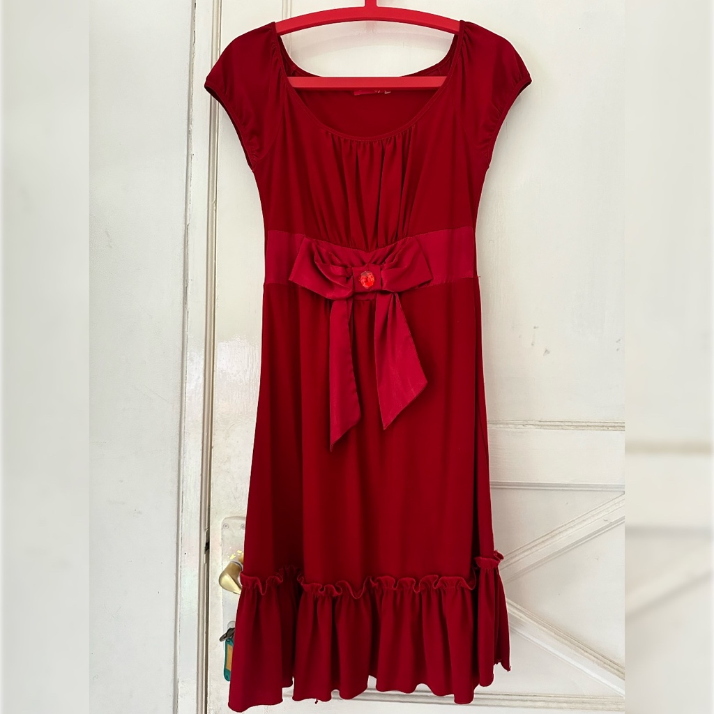 THEORY X Midi Dress - Red