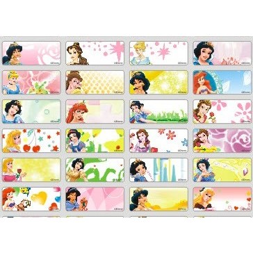 

Stiker Label Nama Anti Air - Waterproof Sticker Name Label - Princess