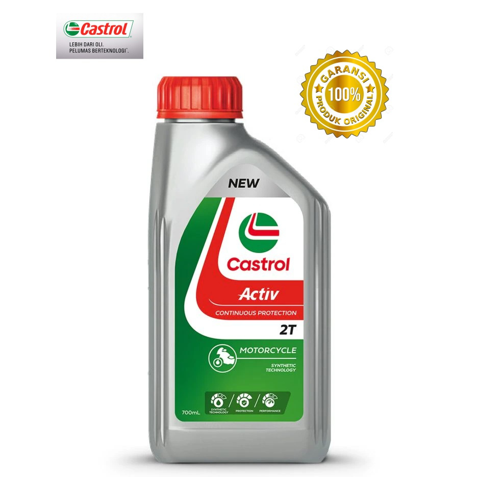 oli samping Castrol ACTIV 2T low smoke ORIGINAL PRODUK 100% Kemasan terbaru