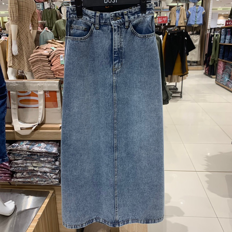 Rok denim panjang wanita dewasa Dust (S-XL)