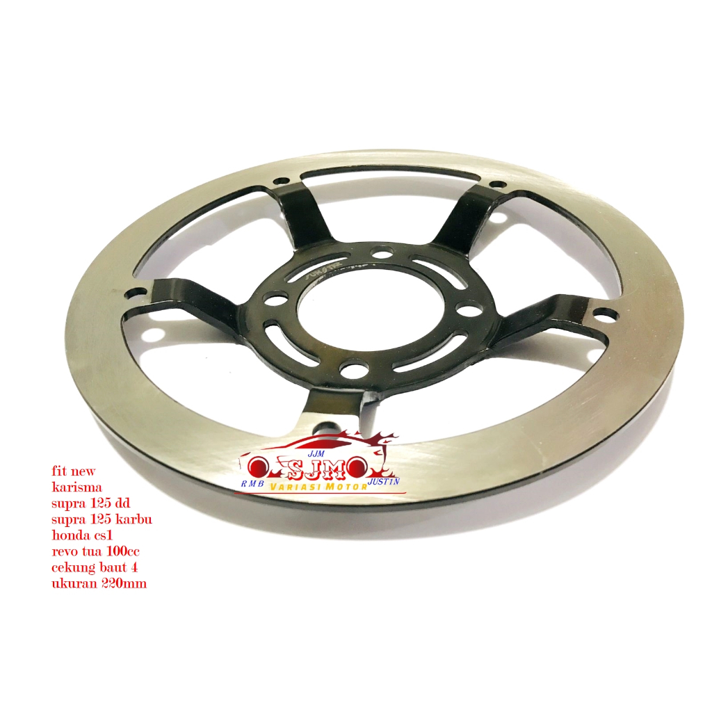 Piringan cakram depan CS1 KARISMA SUPRA FIT NEW SUPRA 125 DD SUPRA 125 KARBU REVO TUA 100CC disc bra