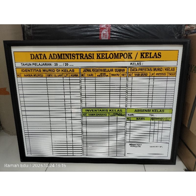 

PAPAN DATA ADMINISTRASI KELOMPOK/KELAS