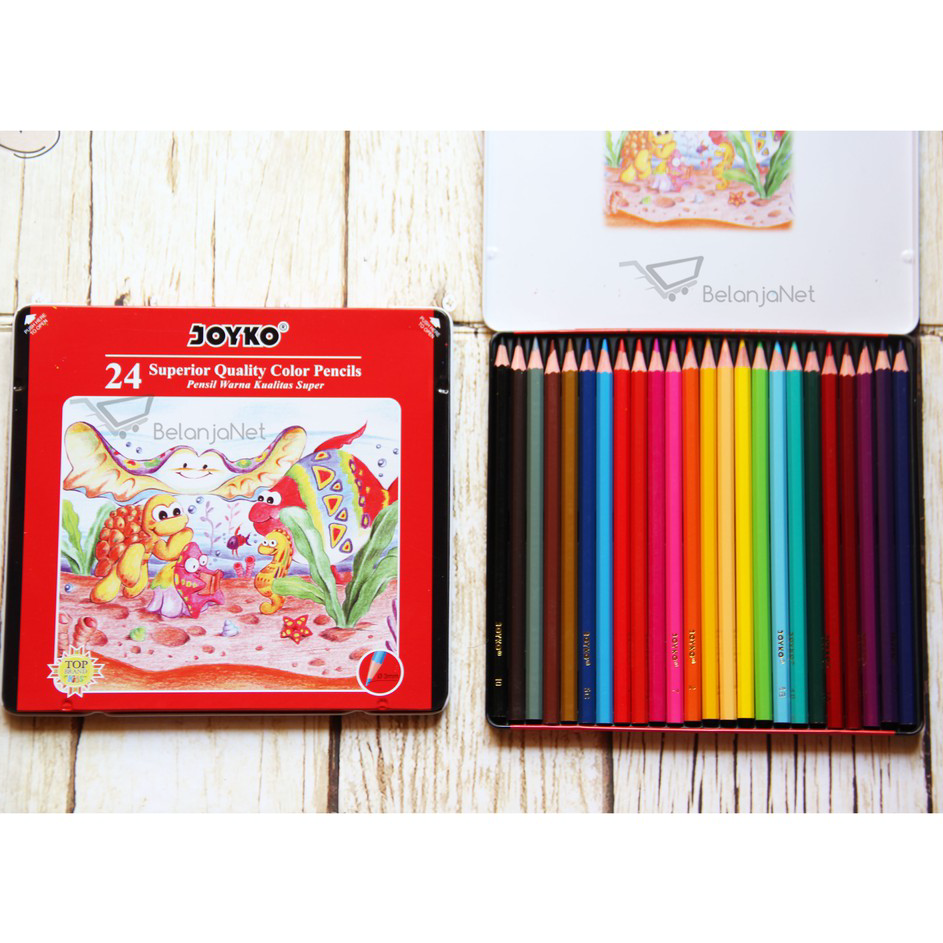 

→➘✹ Pensil Warna Joyko Kaleng 24 Color