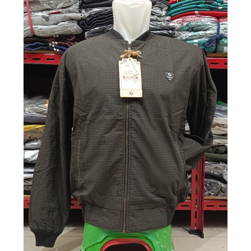 Jaket bomber katun Pria Esbox