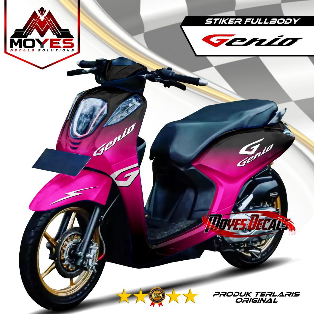 (PROMO SPECIAL) Decal Genio Full Body  Stiker Genio Full Body  Dekal Genio Full Body Genio  Motiv 2 