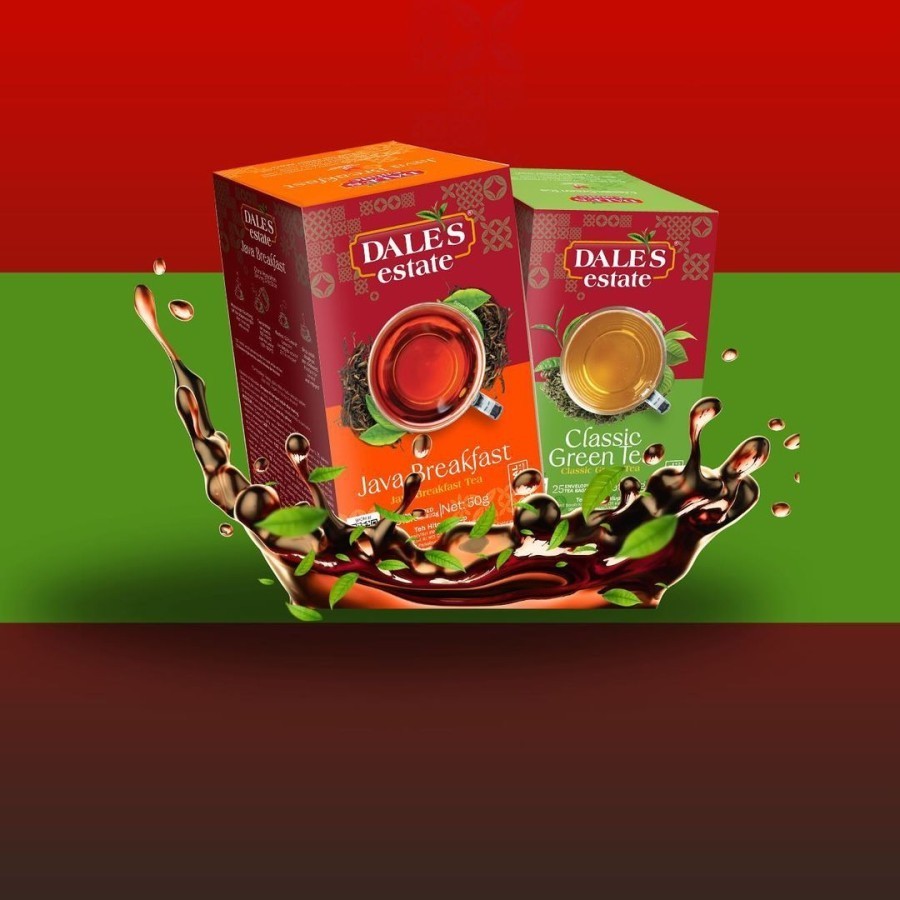 

Dale's Dales estate Classic Green Tea/ Java Breakfast 25 sachet amplop Best Quality