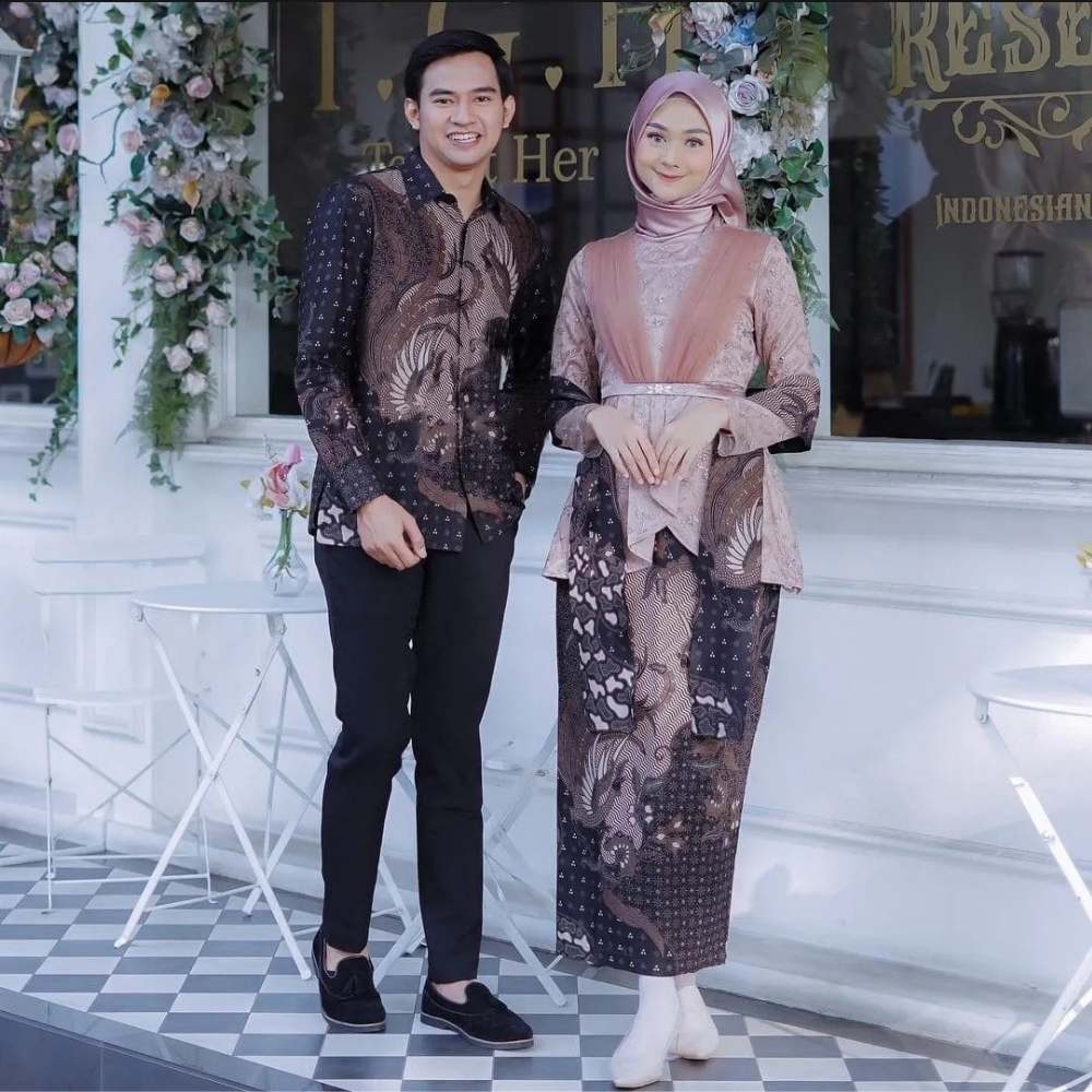 BAJU BATIK COUPLE PASANGAN TERBARU MURAH BATIK SARIMBIT BATIK COUPLE KELUARGA SETELAN BAJU COUPLE BA