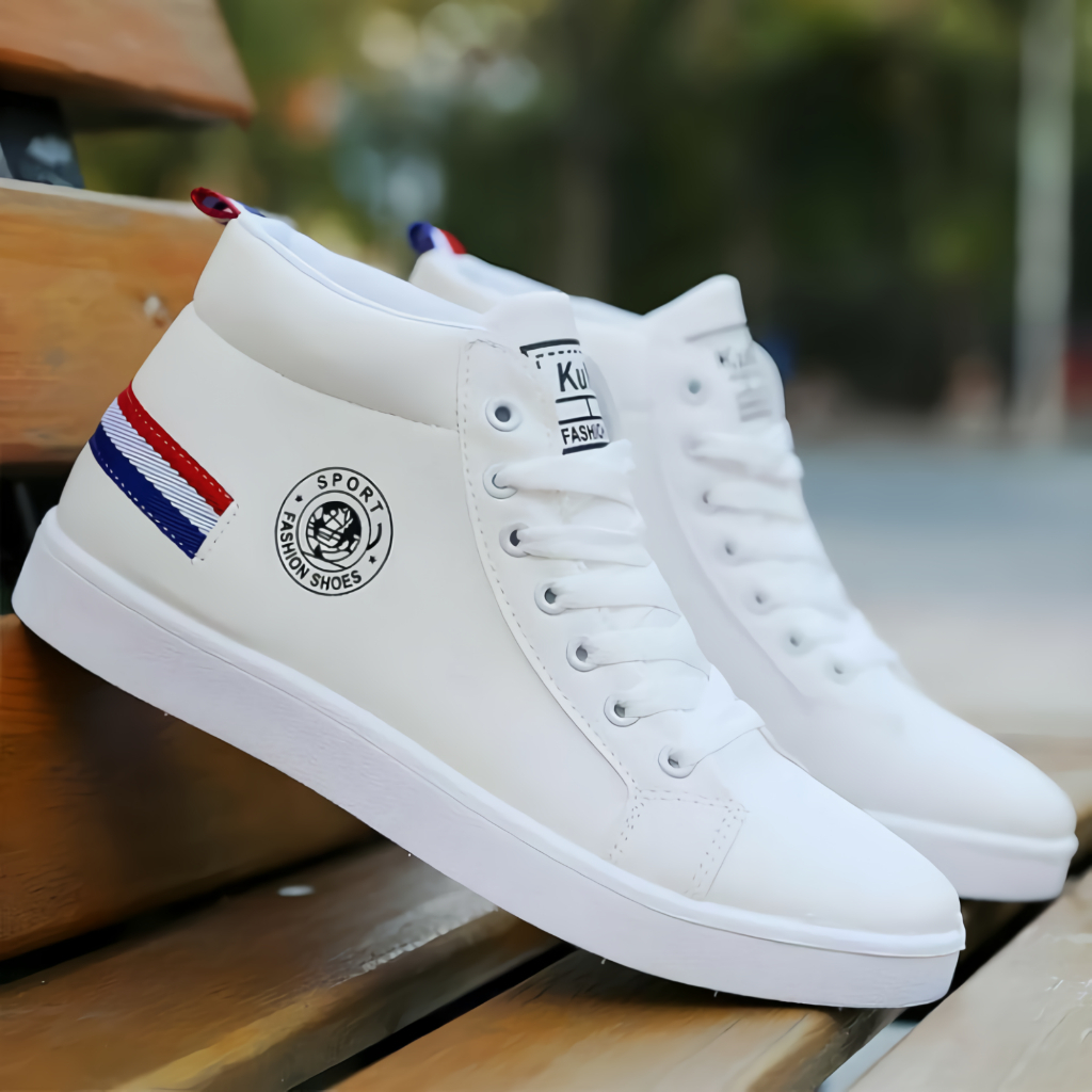 Sepatu Boot Pria Flag Tinggi Sneakers Shoes