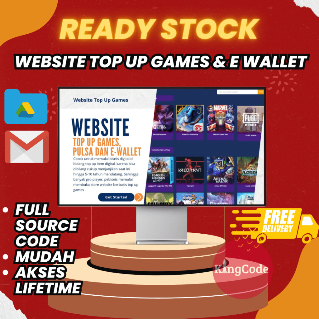 WEBSITE TOP UP GAMES & E-WALLET FULL SOURCECODE