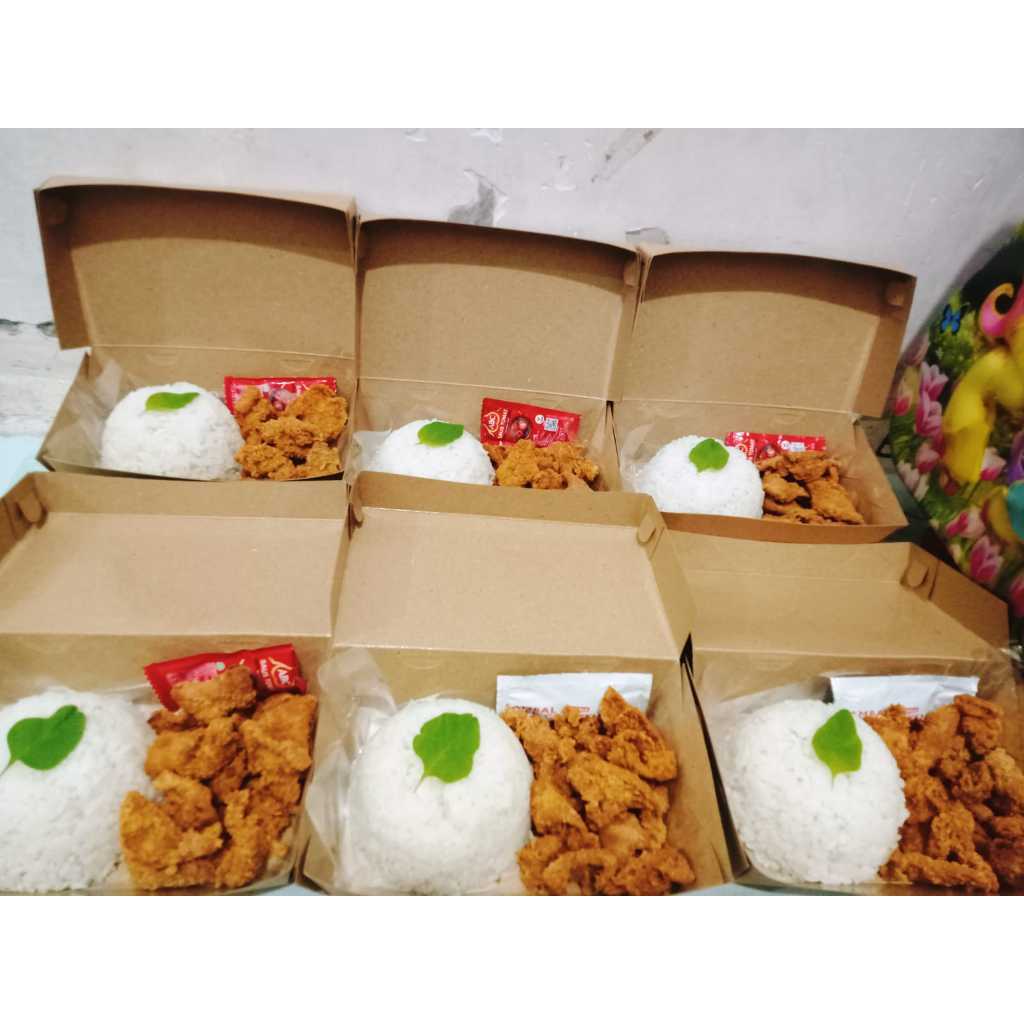 

Nasi Kulit Ayam Krispi Sambel Geprek