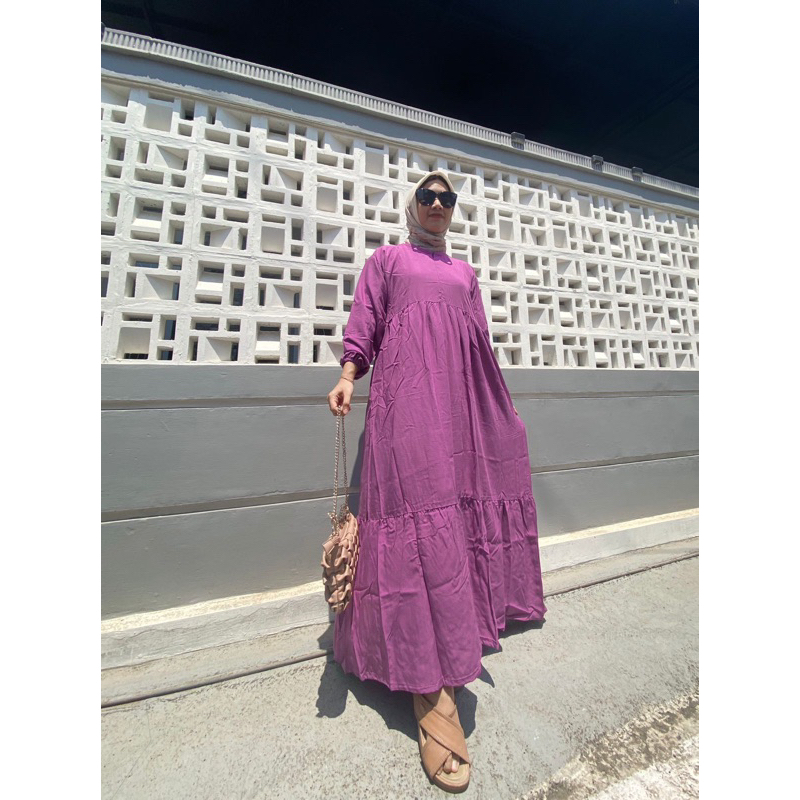 MIdi Dress / dress wanita fashion muslim / dress wanita  / gamis terbaru / gamis / gamis terbaru2022
